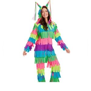 NWT Tipsy Elves Vibrant Adult Women’s Costume with Pink, Green, Blue, and Purple